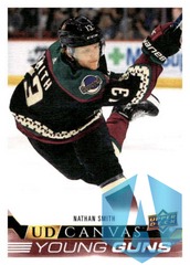 2022-23 Upper Deck Series 1 Young Guns Canvas #C117 Nathan Smith Arizona Coyotes